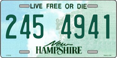 NH license plate 2454941