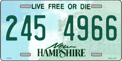 NH license plate 2454966