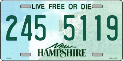 NH license plate 2455119