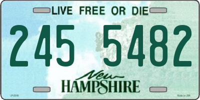 NH license plate 2455482
