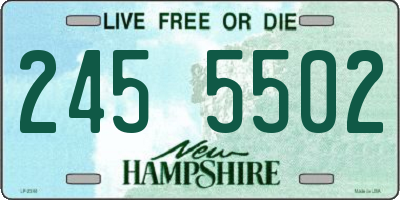 NH license plate 2455502