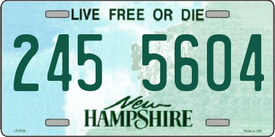 NH license plate 2455604