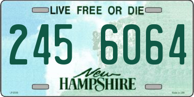 NH license plate 2456064