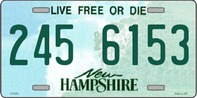 NH license plate 2456153