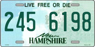 NH license plate 2456198