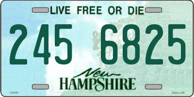NH license plate 2456825