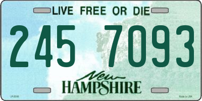 NH license plate 2457093