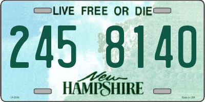 NH license plate 2458140