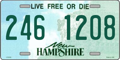 NH license plate 2461208