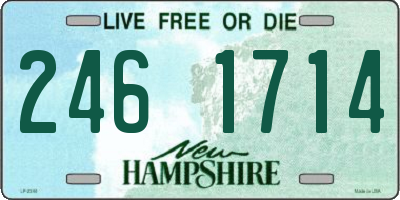 NH license plate 2461714