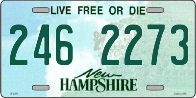 NH license plate 2462273