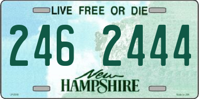 NH license plate 2462444