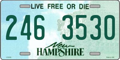 NH license plate 2463530