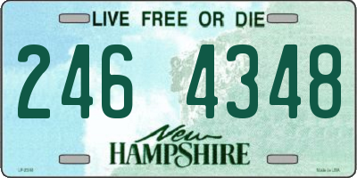 NH license plate 2464348