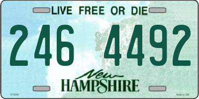 NH license plate 2464492