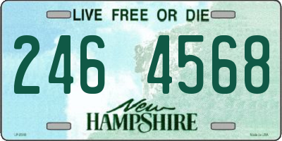 NH license plate 2464568