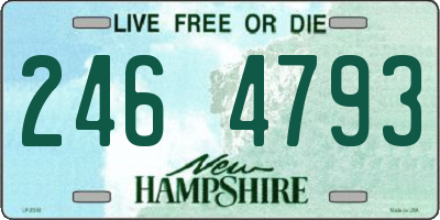 NH license plate 2464793