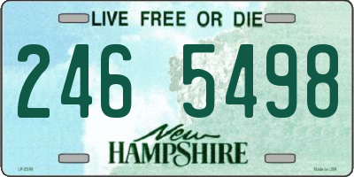 NH license plate 2465498