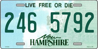 NH license plate 2465792
