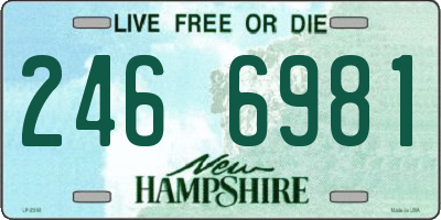 NH license plate 2466981