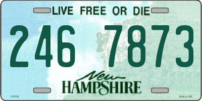 NH license plate 2467873