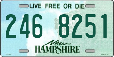 NH license plate 2468251