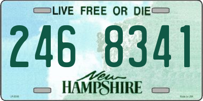 NH license plate 2468341