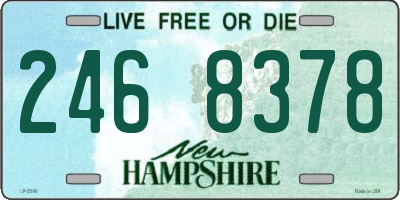 NH license plate 2468378