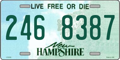 NH license plate 2468387