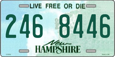 NH license plate 2468446