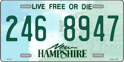 NH license plate 2468947