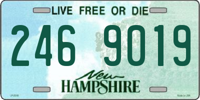 NH license plate 2469019