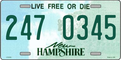 NH license plate 2470345