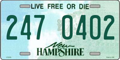 NH license plate 2470402
