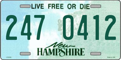 NH license plate 2470412