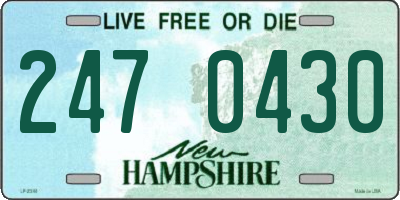 NH license plate 2470430