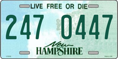 NH license plate 2470447