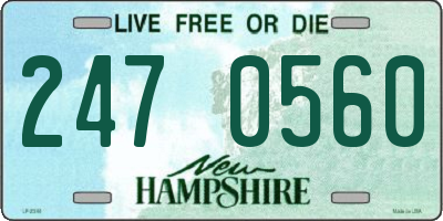 NH license plate 2470560