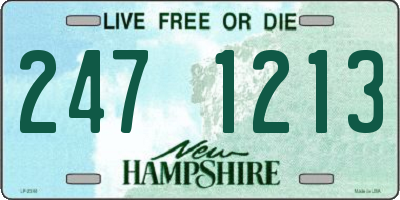 NH license plate 2471213