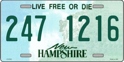 NH license plate 2471216
