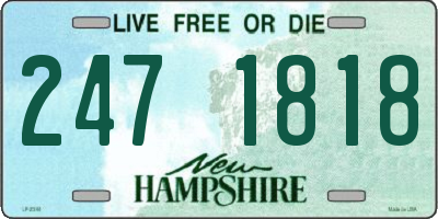 NH license plate 2471818
