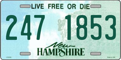 NH license plate 2471853