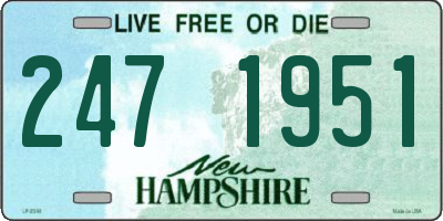 NH license plate 2471951