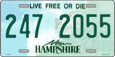 NH license plate 2472055