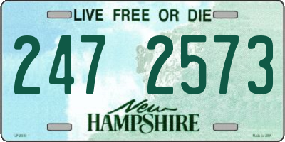 NH license plate 2472573