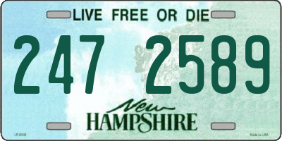 NH license plate 2472589