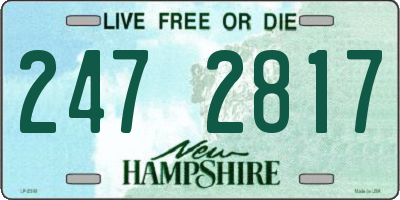 NH license plate 2472817