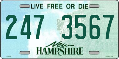 NH license plate 2473567