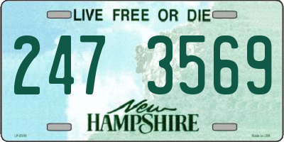 NH license plate 2473569