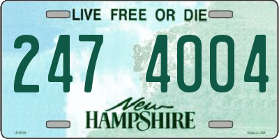NH license plate 2474004